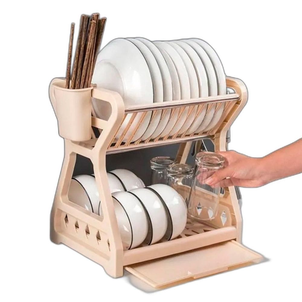 Escorredor De Louça Talheres Copos Cozinha 33X24X31 Prático