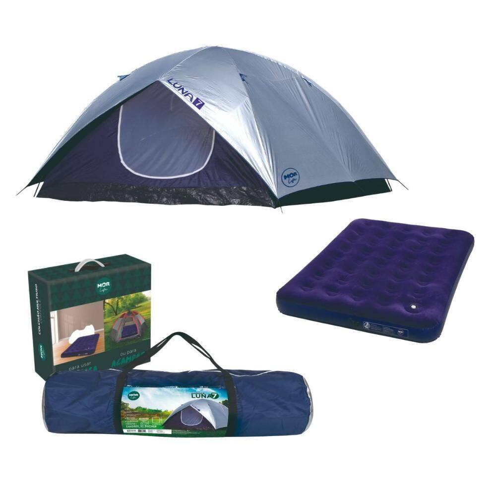 Barraca Luna 7 Pessoas Acampamento Colchão Casal Mor