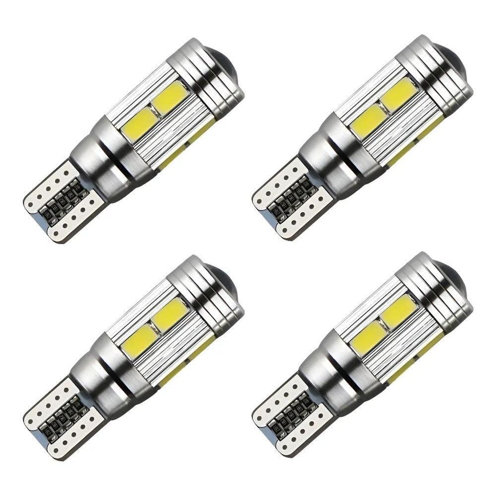 Kit 4 Lampada T10 Pingo Cambus Cree 10 Led Branca Full Branc