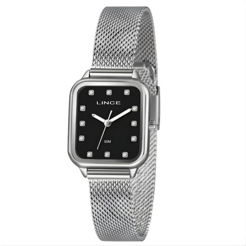 Relógio Lince Feminino Prateado Esteira Lqmh253l26 P1sx