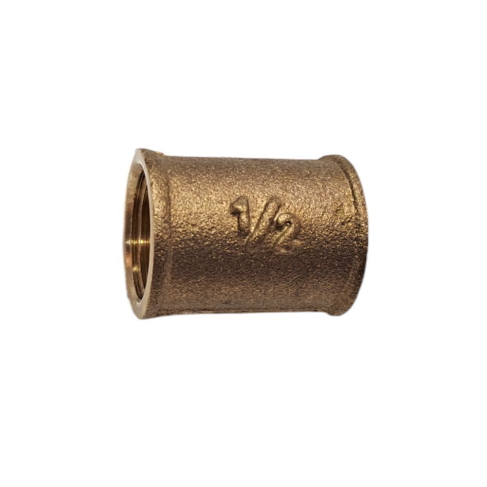 Luva Com Rosca de 1/2 Conexão em Latão Amarela