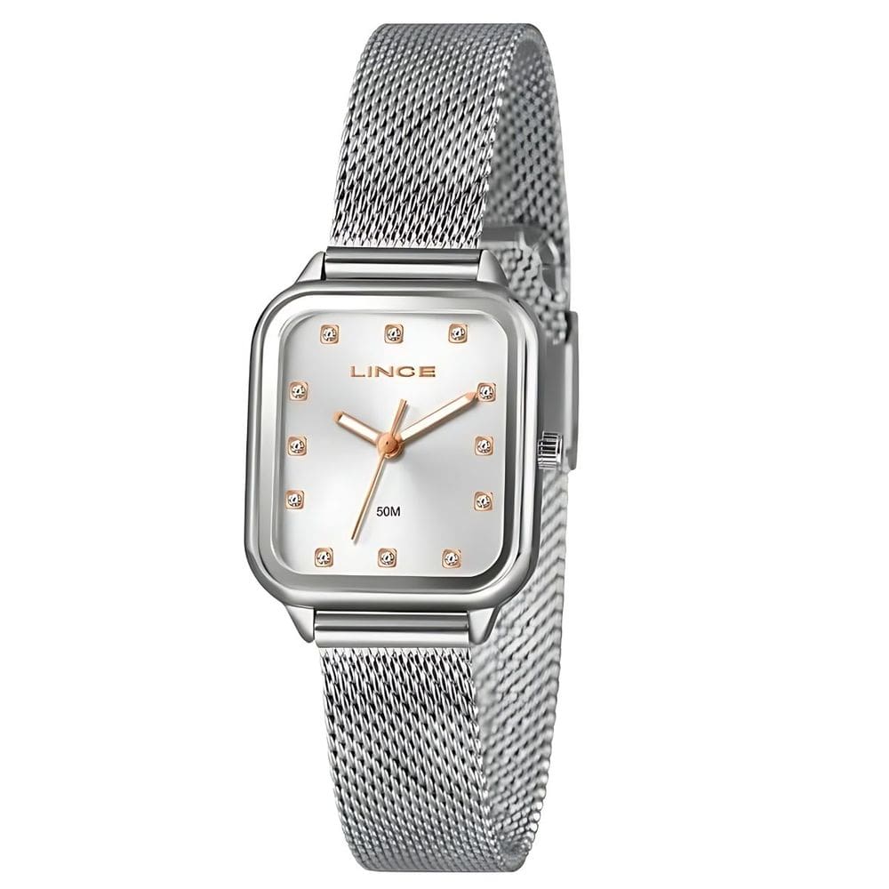 Relógio Lince Feminino Prateado Esteira Lqmh253l26 S1sx