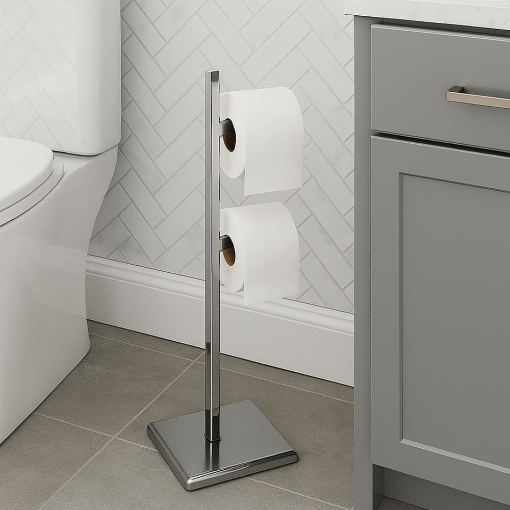 Papeleira de Chão Unilateral com 2 Suportes