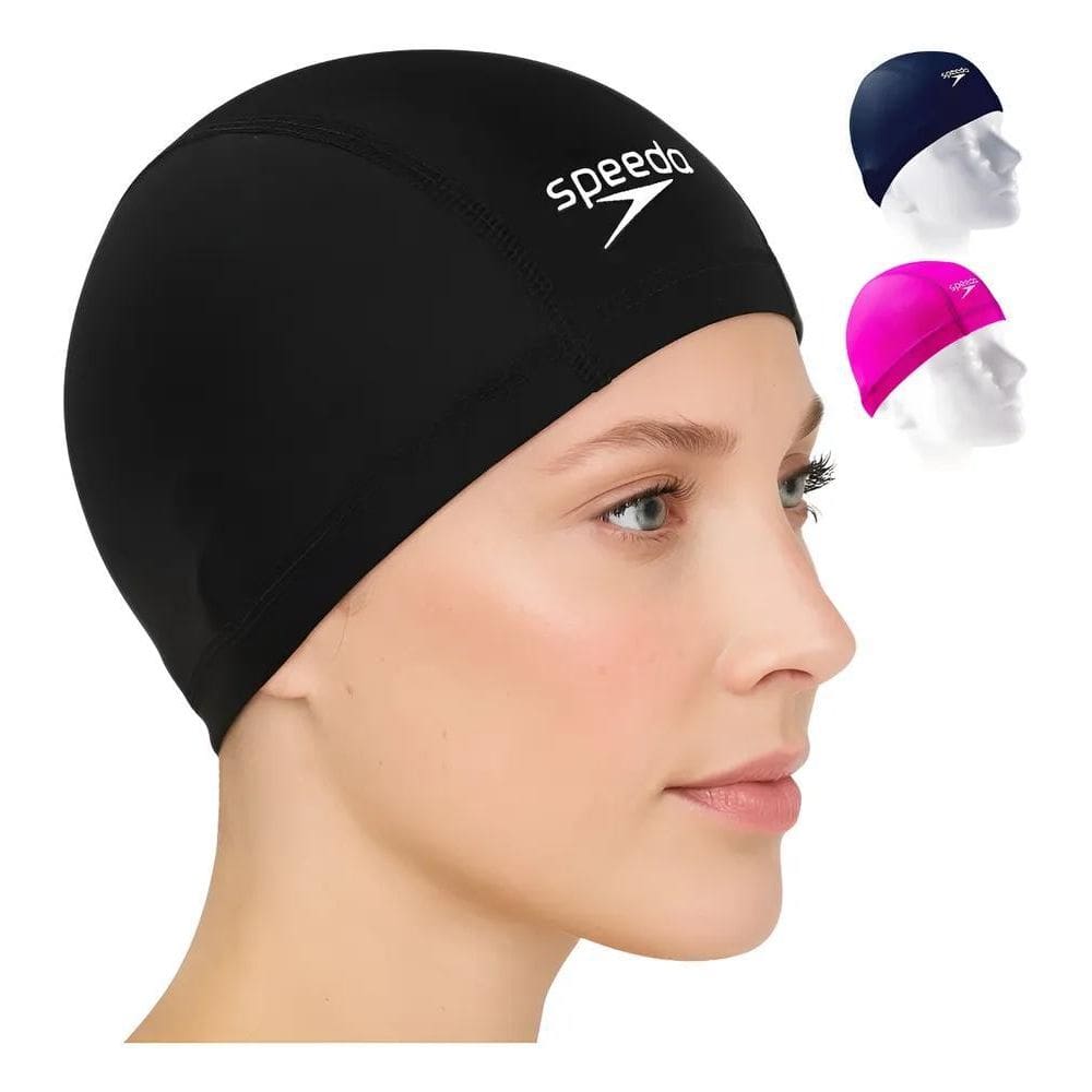 Touca De Natação Speedo De Tecido Xtrafit Preto