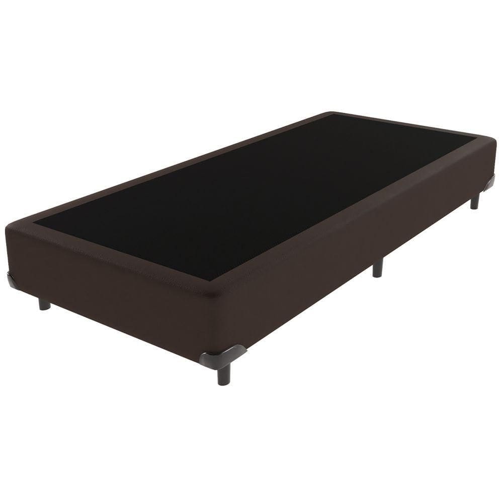 Cama Box Solteiro Marrom V-store 78x188x44