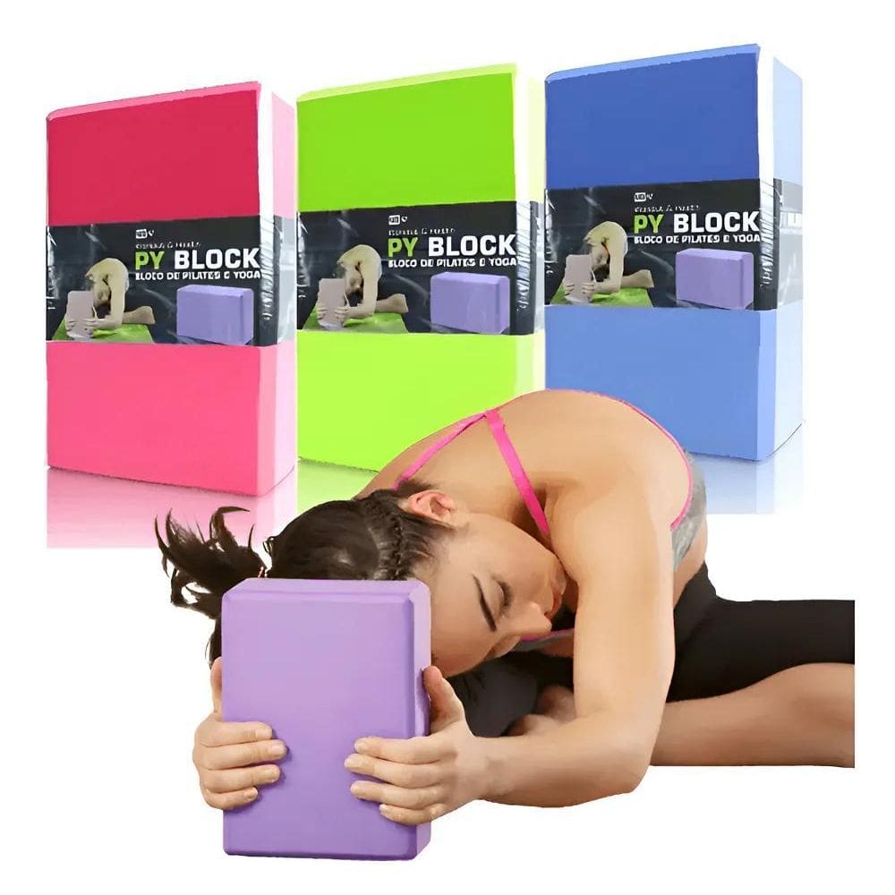 Bloco Tijolo De Pilates Yoga Fitness Alta Densidade 100% Eva