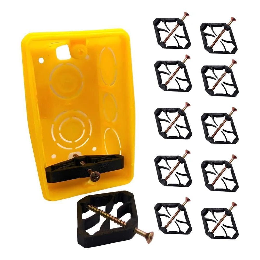 Reparo De Abas Caixinha De Luz 4X2 Salva Caixinha Com 10 Und