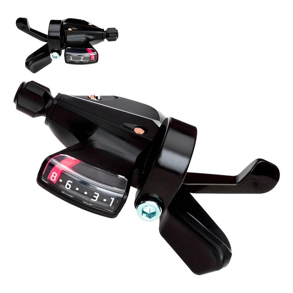 Passador Trocador Bike Marcha Preto S/ Manete 3V 7 8V 3V