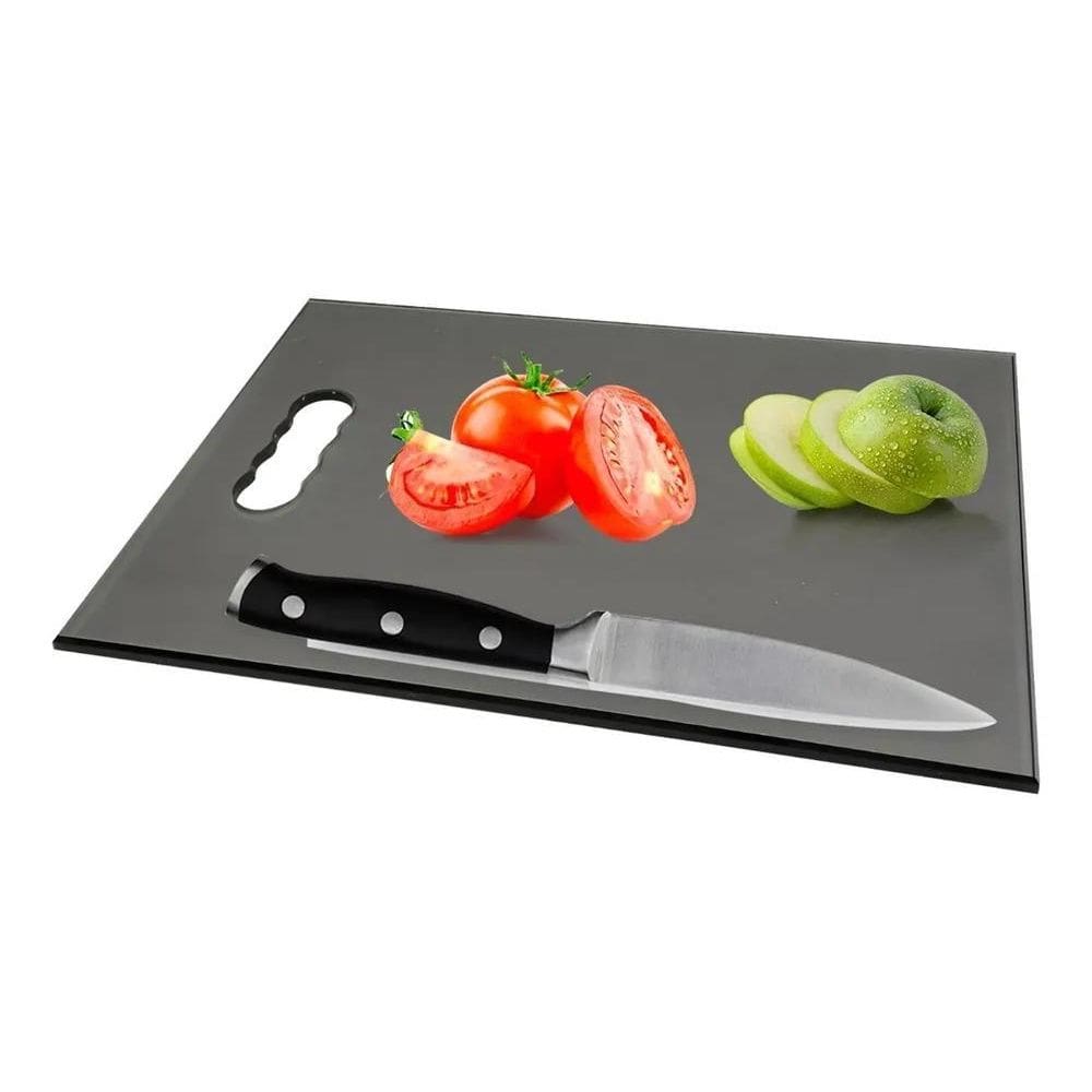 Tábua De Vidro Temperado P/Carne Churrasco Higienica Fume