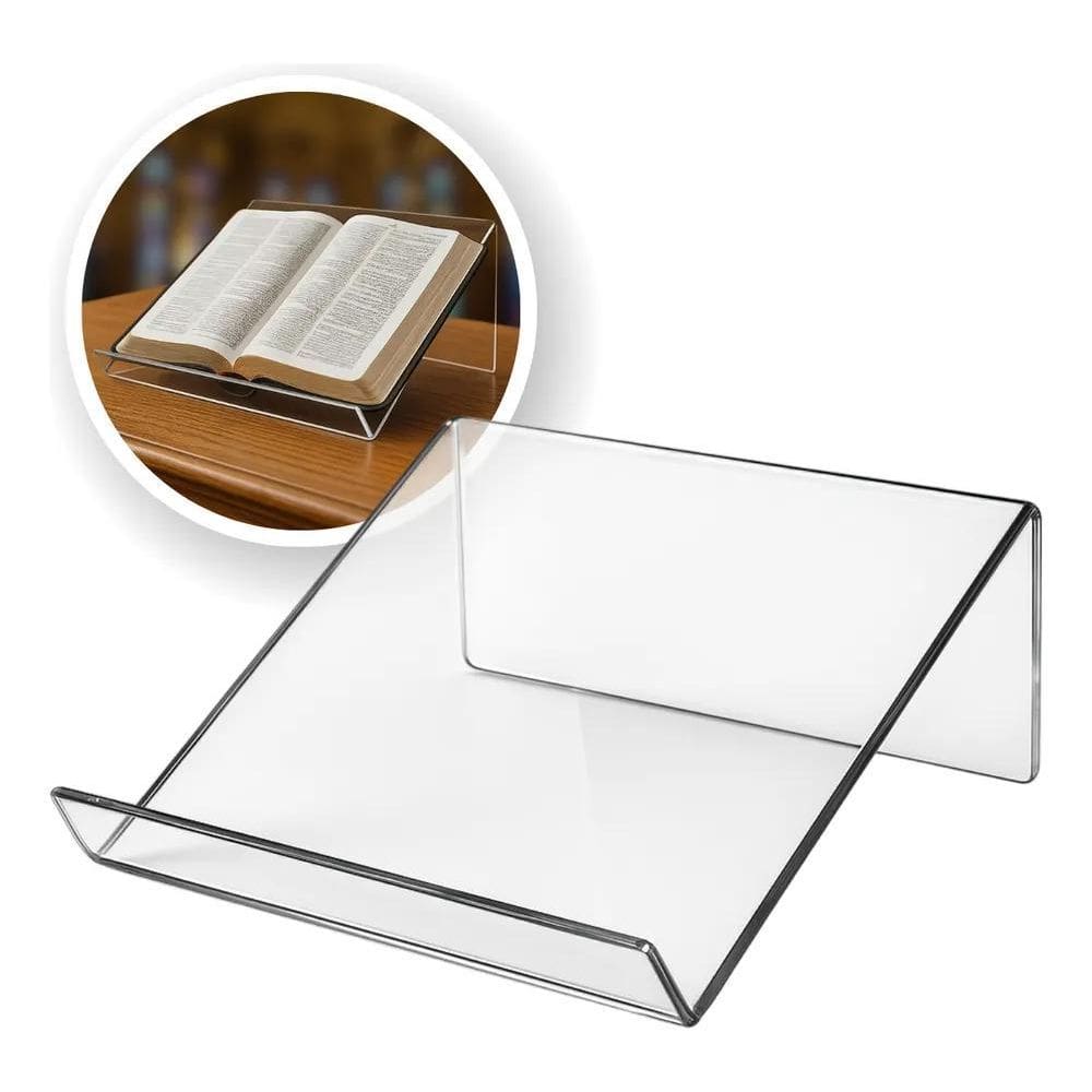 2X Suporte Apoio De Bíblia Porta Livros Estudo Leitura Acríl