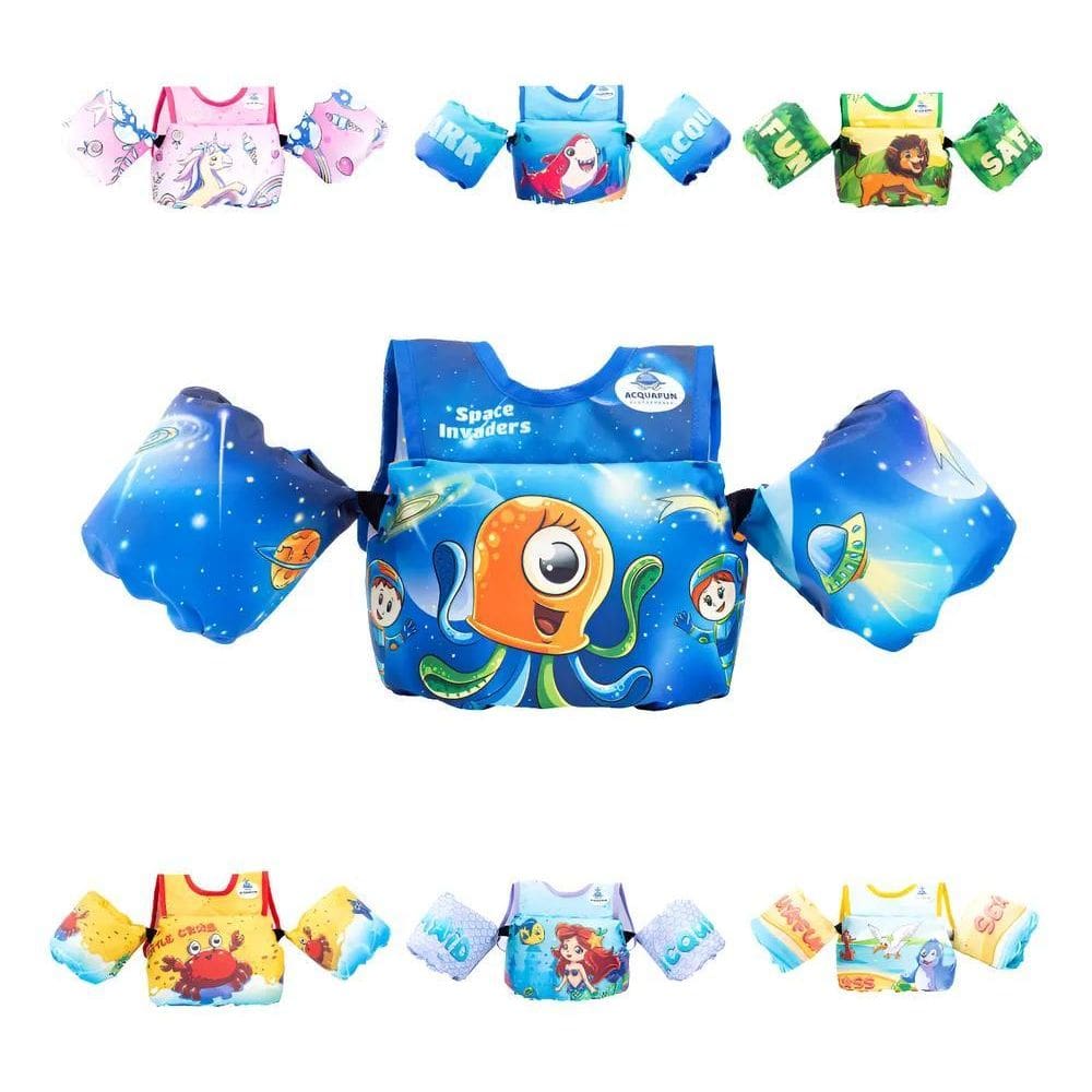 Colete Salva-Vidas Flutuador Infantil Boia Space Invade