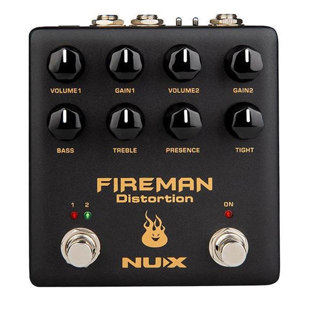 Pedal De Efeito Nux Fireman Distortion  Be-Overdrive