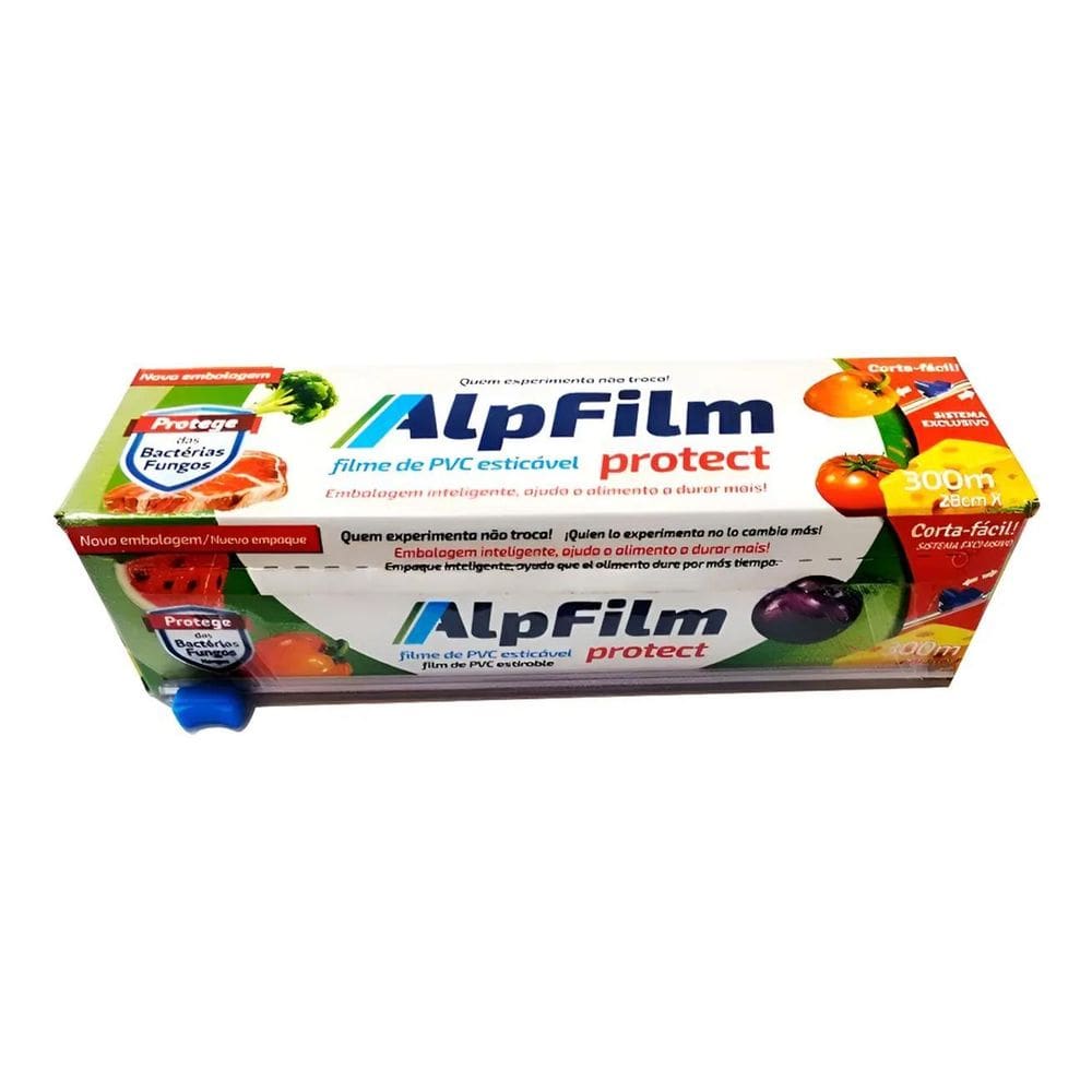 5X Filme Pvc Com Trilho Alpfilm 28Cm X 300M