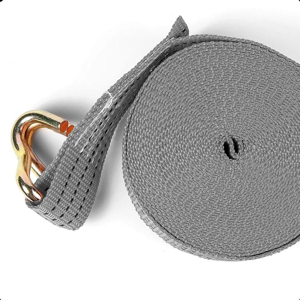 Cinta Fita 3 Toneladas Reforçada 50Mm 9 Mts Amarrar C Cinza