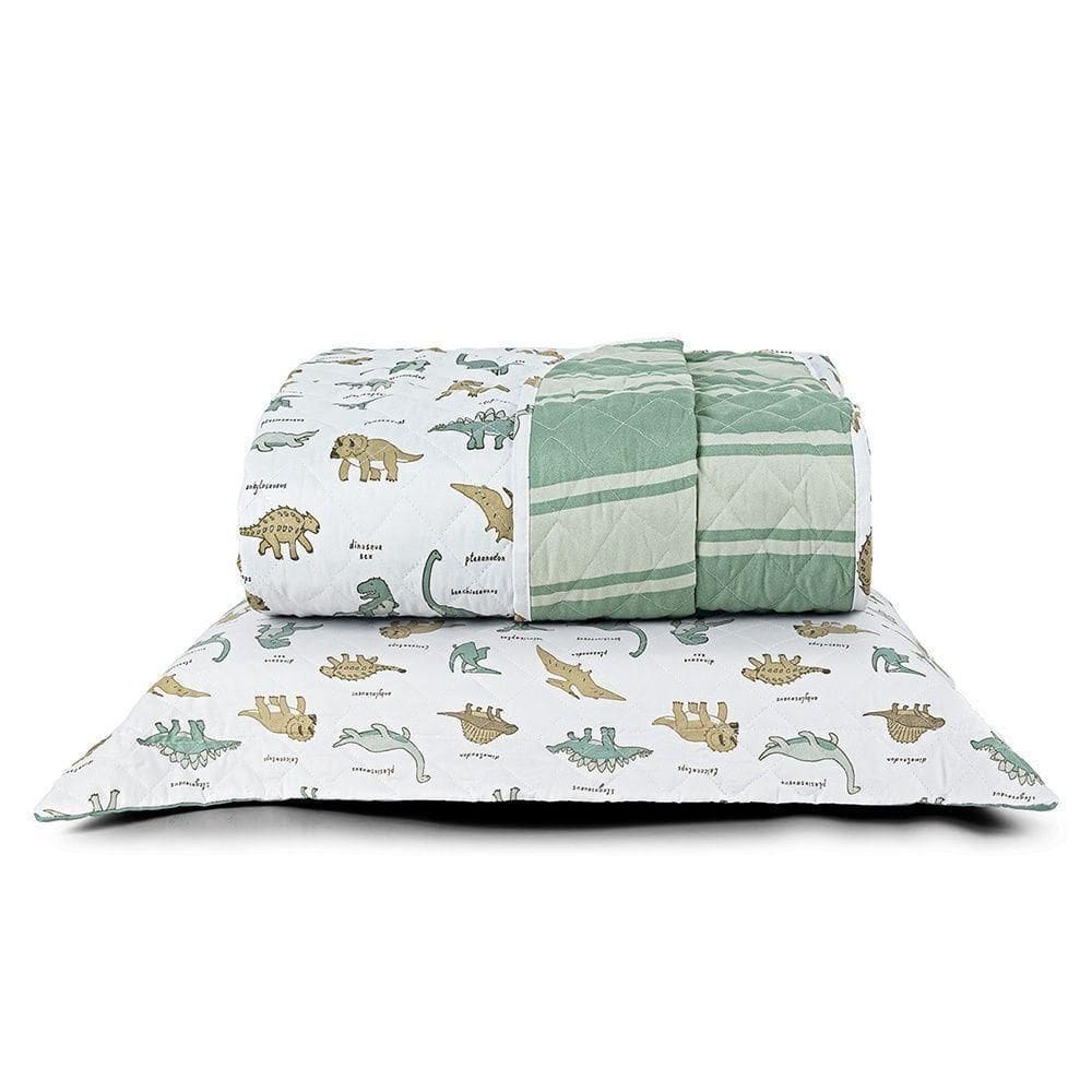 Cobre Leito Tutti Kids 200 Fios Solteiro 02 Peças 100% Poliéster - Dino World
