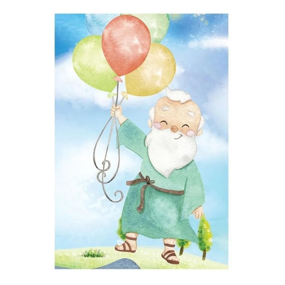 Painel Festa Retangular Vertical Casadinho Em Teci Arca De N