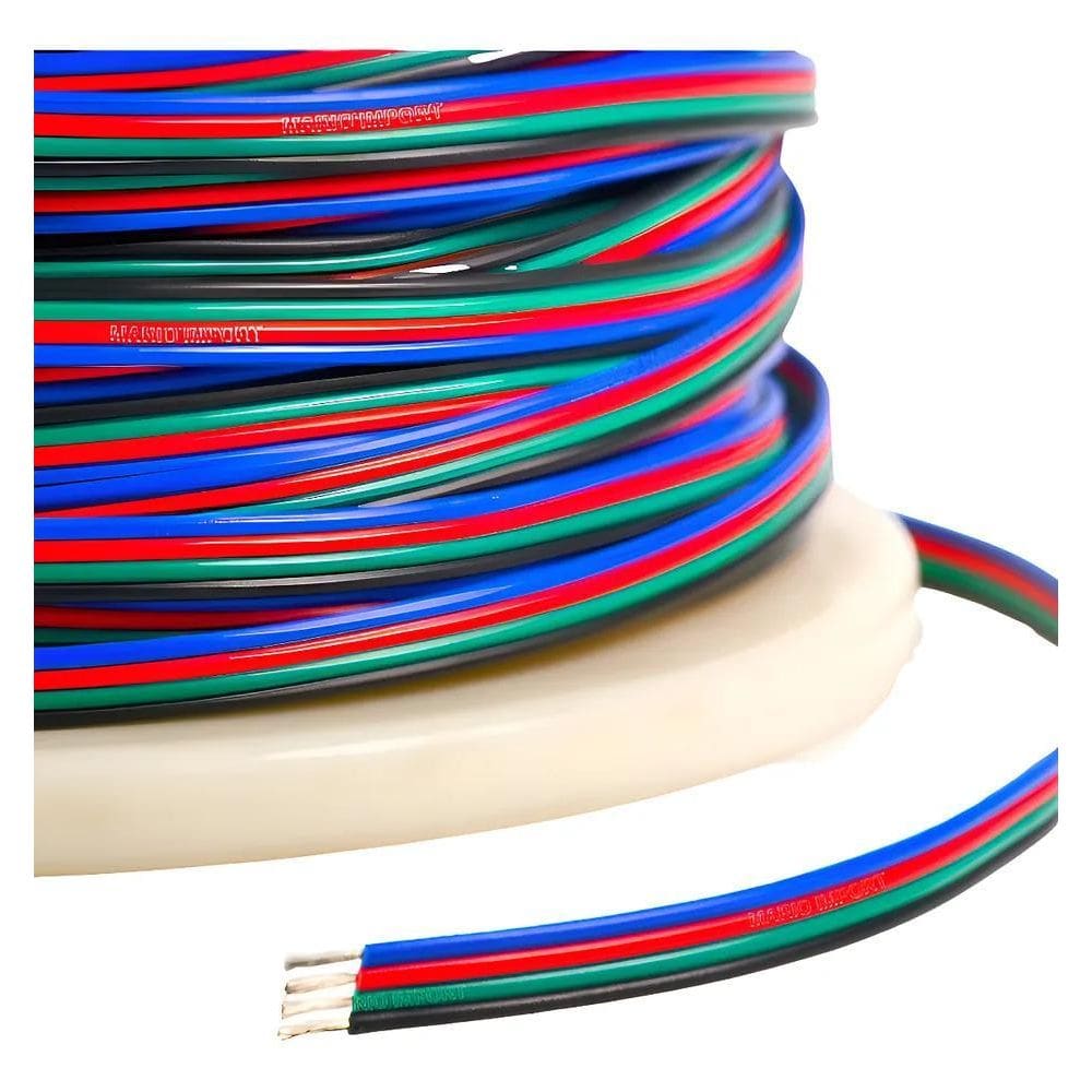 Fio Para Fita Led Rgb 4 Vias - 5 Metros
