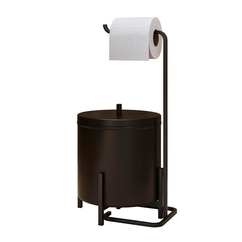 Kit Suporte De Papel Higiênico E Lixeira Level - Dream Home