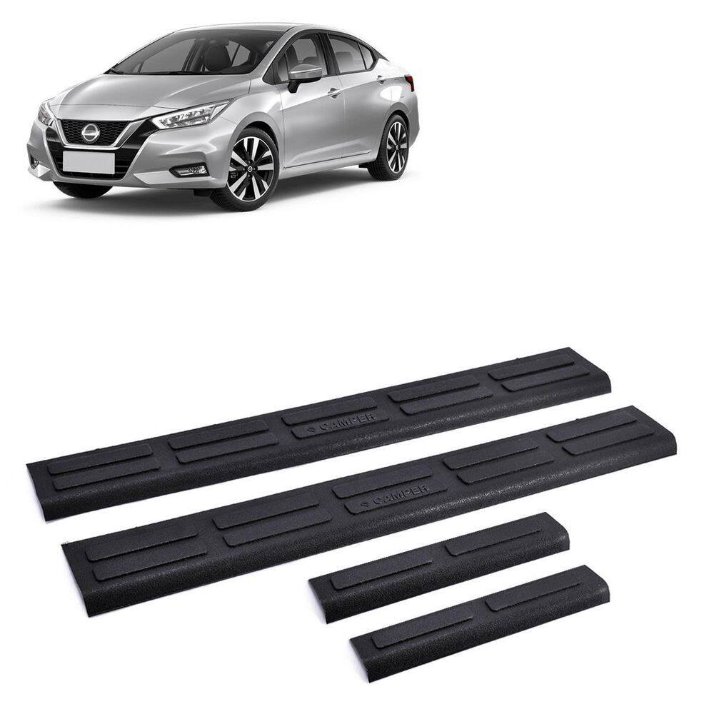 Soleira Porta Plástico Injetado Preto Versa 2020