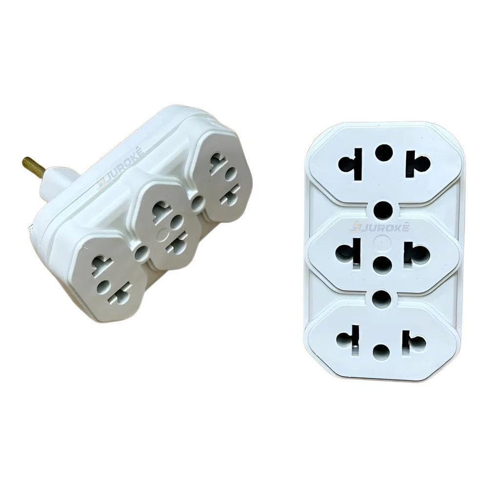 Pino Adaptador Lateral Benjamim 3 Saídas 10/20A - Unidade