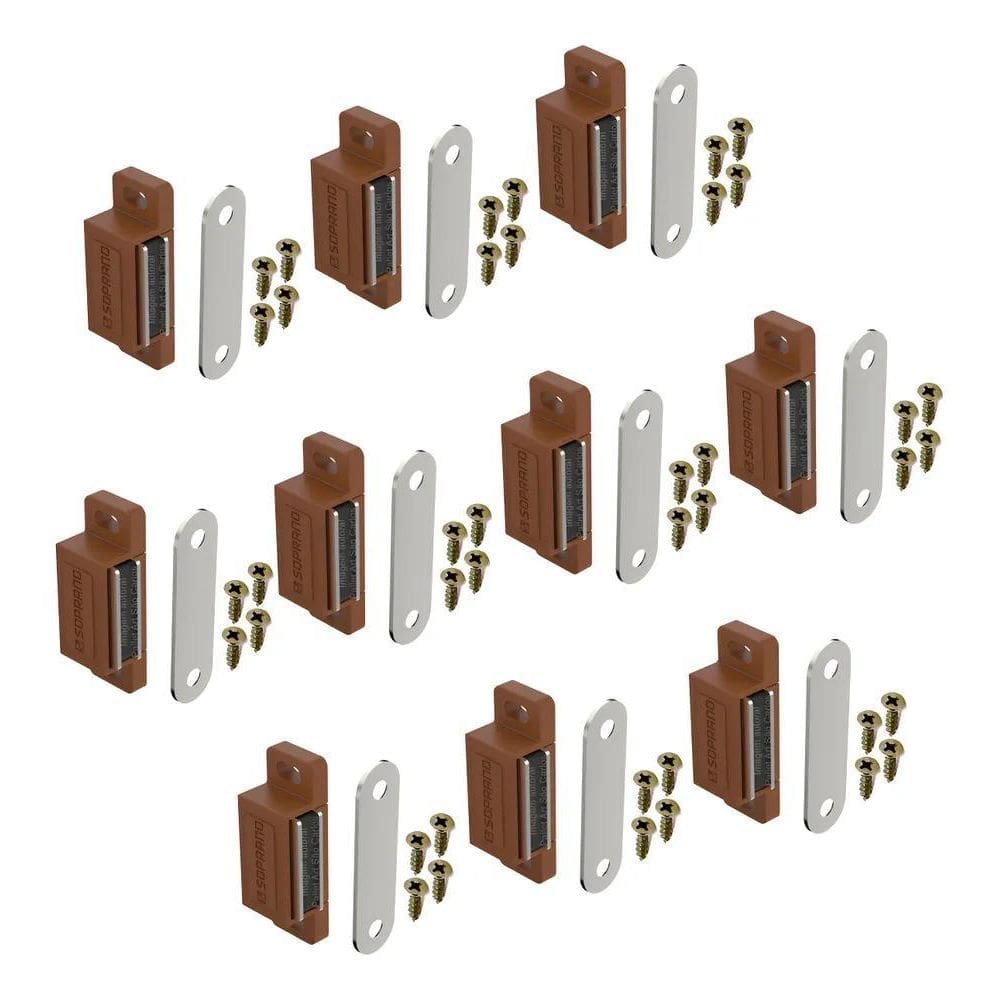 10 Trinco Porta De Armario Fecho Trava Magnetica Ima M Marro