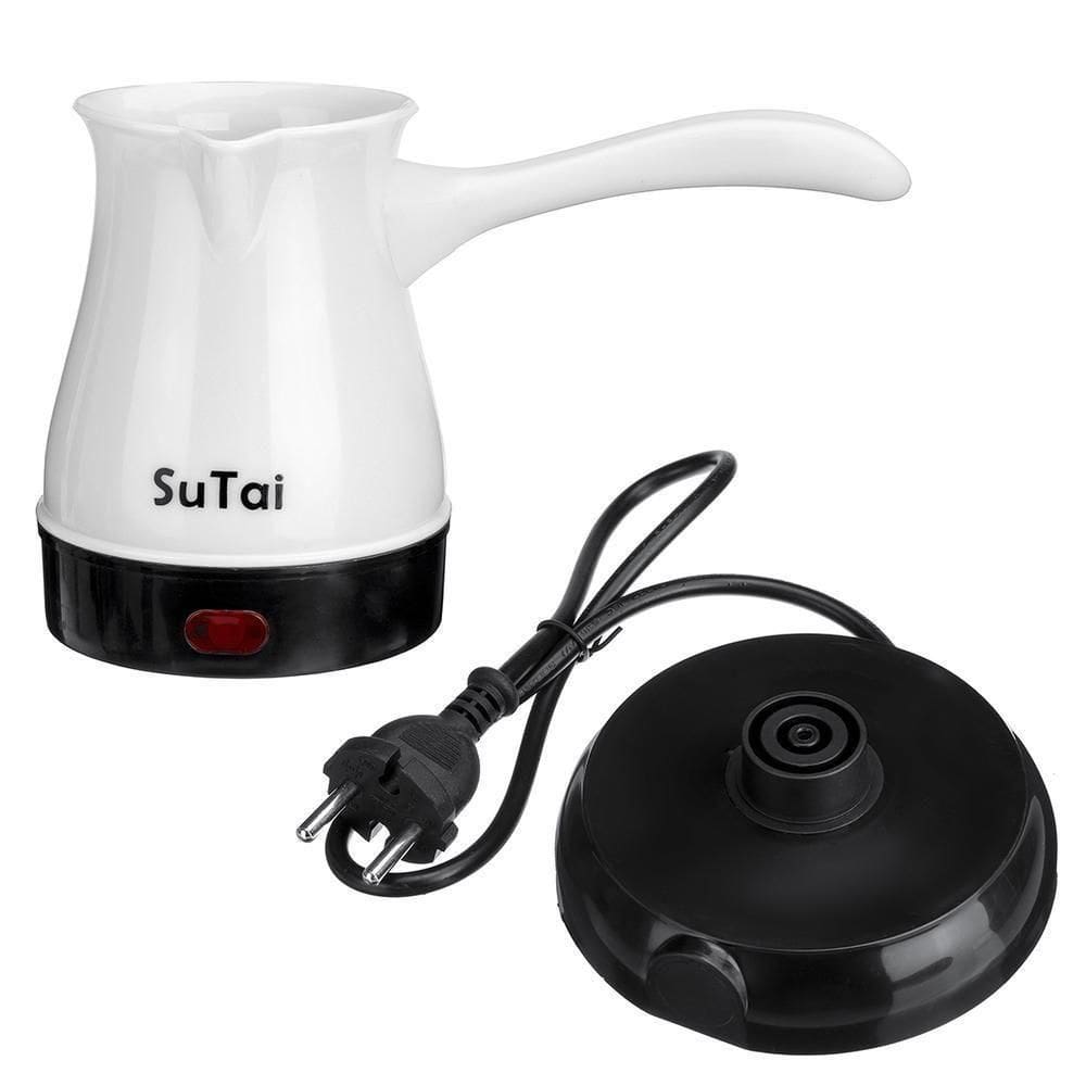 Cafeteira Máquina Café Elétrica 600w Expresso Turco Europeu Cafeteira Aquecedor Água Luxo Branca 220V