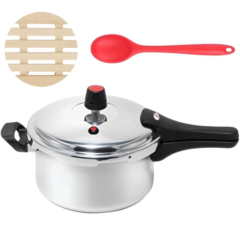 Panela De Pressão 3L Fechamento Externo + Descanso + Colher