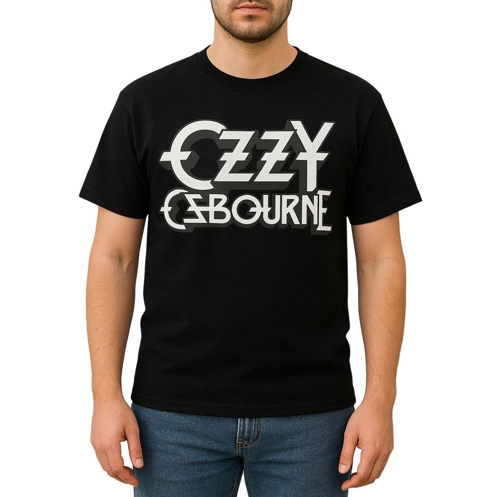 Camiseta Preta Rock Ozzy Osbourne A Lenda Heavy Metal Black