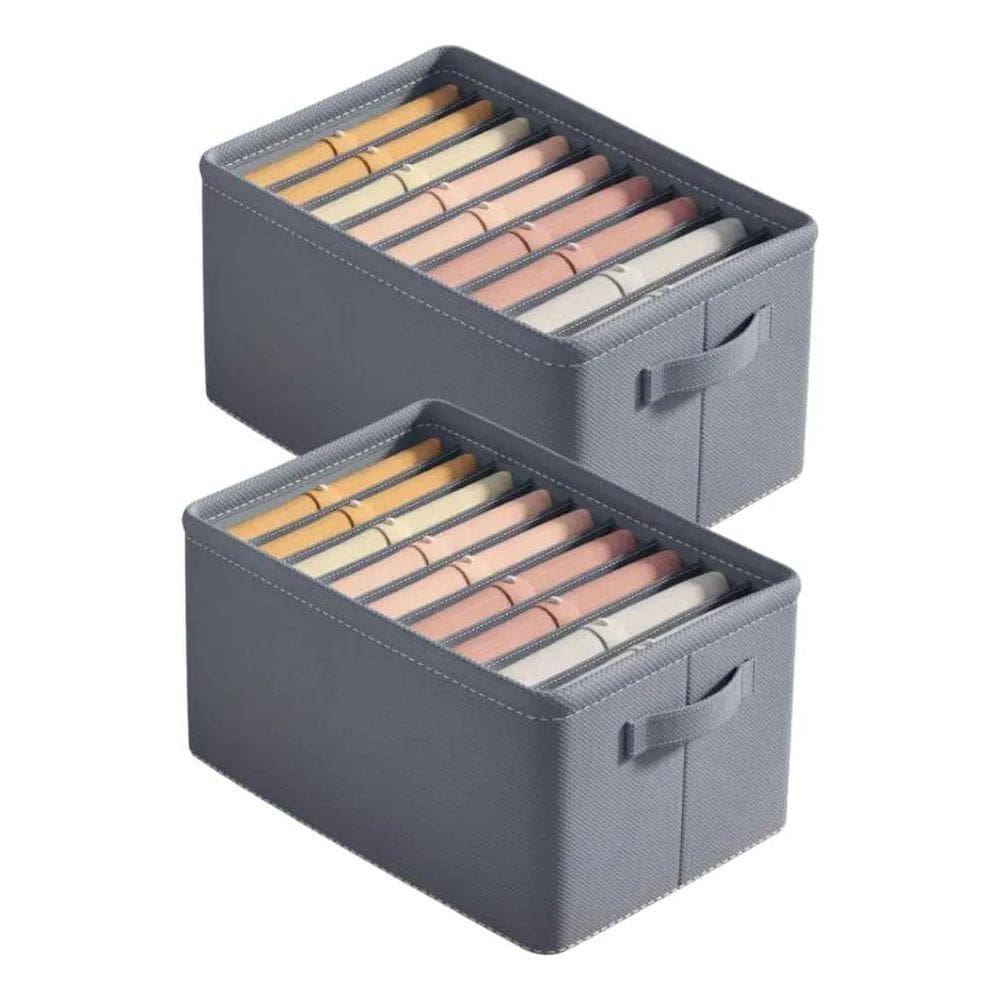 10X Kit 2 Organizador Para Armazenar Roupas Armario Gaveta