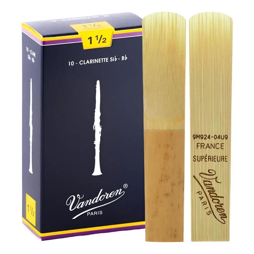 2 Palheta Clarinete Vandoren Tradicional 1 1,5 2 2,5 3 3,5 1