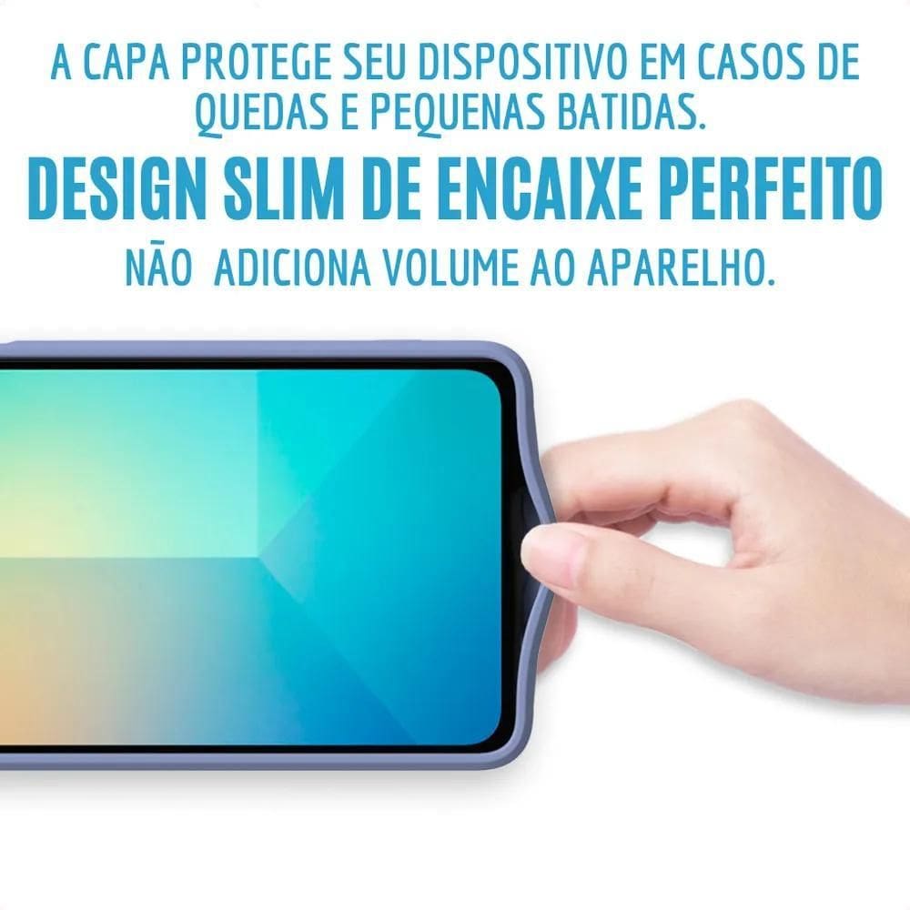 Kit Capa Capinha Case + Película 3D Para Galaxy A0 Rosa-Néon