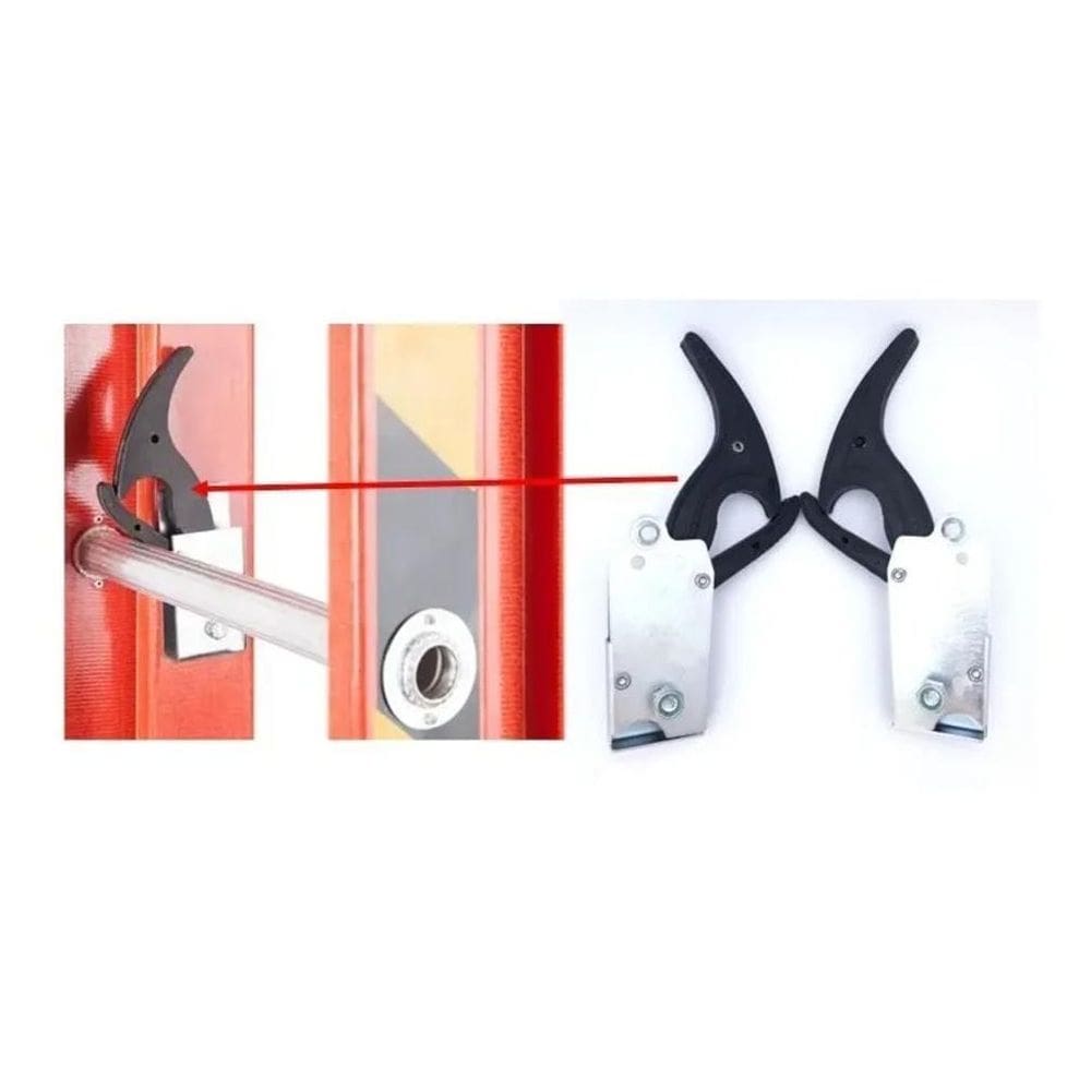 2X Catraca Pica Pau Escada Fibra Extensível Degrau Redondo