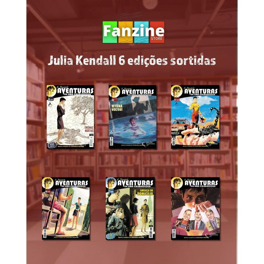 Julia Kendall Aventuras Uma Criminóloga Kit 6 Edições Hqs