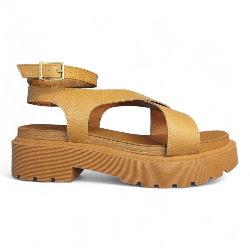 Sandalia Feminina Tratorada Vizzano Flatform Fivela 6499.122