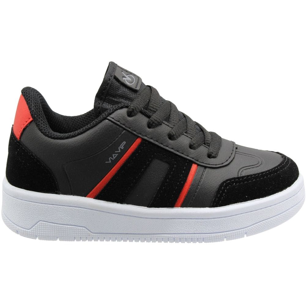 Tênis Infantil Via Vip Escolar Juvenil Camurça Menino