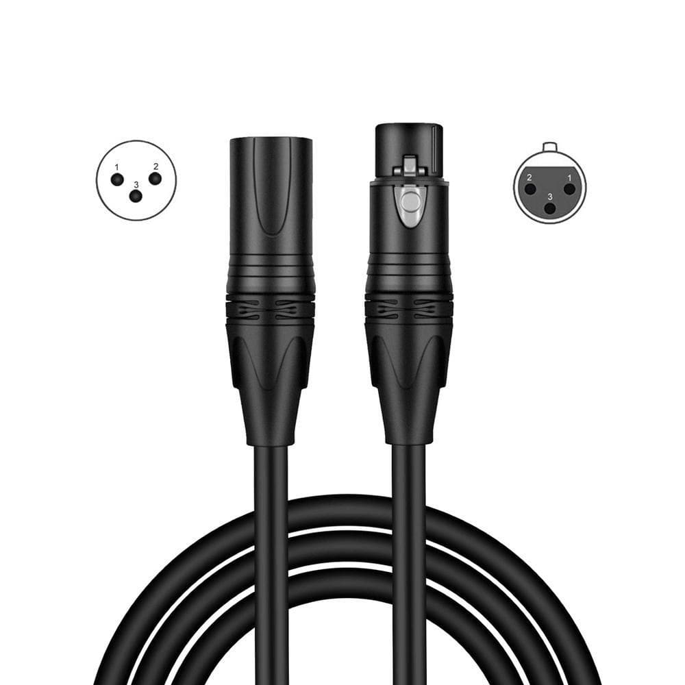 Cabo De Áudio Xlr 3Pin Macho X Fêmea Balanceado 3 Metros
