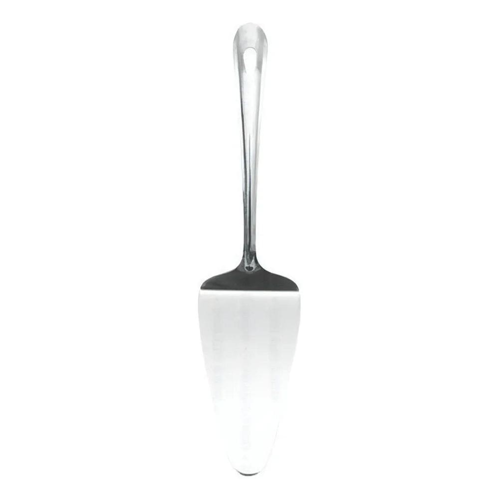 10X Espátula Pá Prata Aço Inox Para Servir Bolo 27Cm Cor Pr