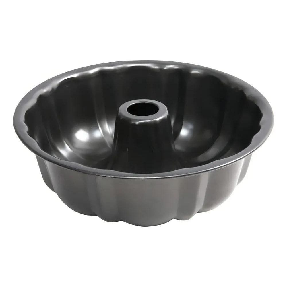 Forma Para Bolo Com Furo Central De Aço Antiaderente Cor Pre