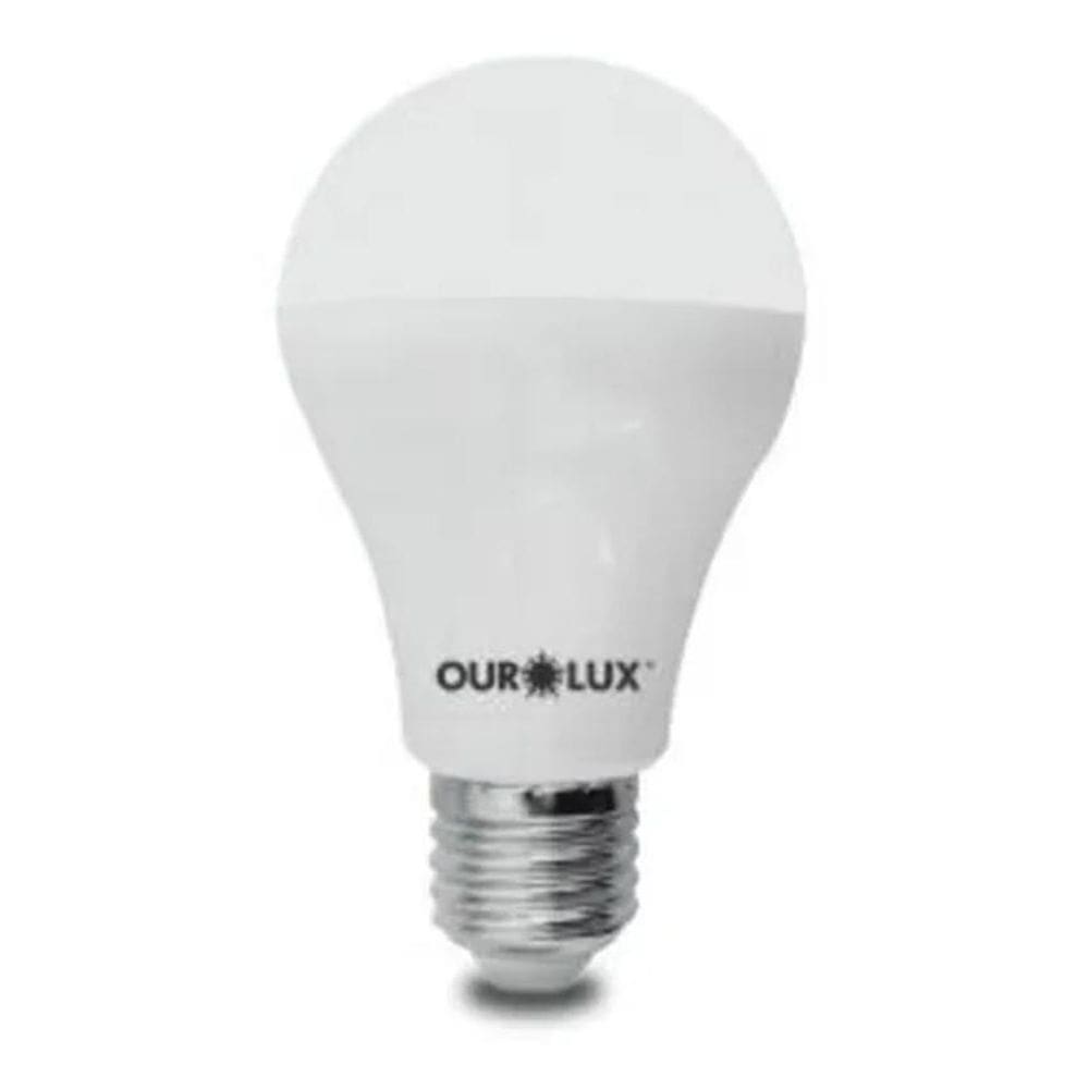 2X Lâmpada De Led Bulbo 6W Branco Quente 3000K - Ourolux Cor