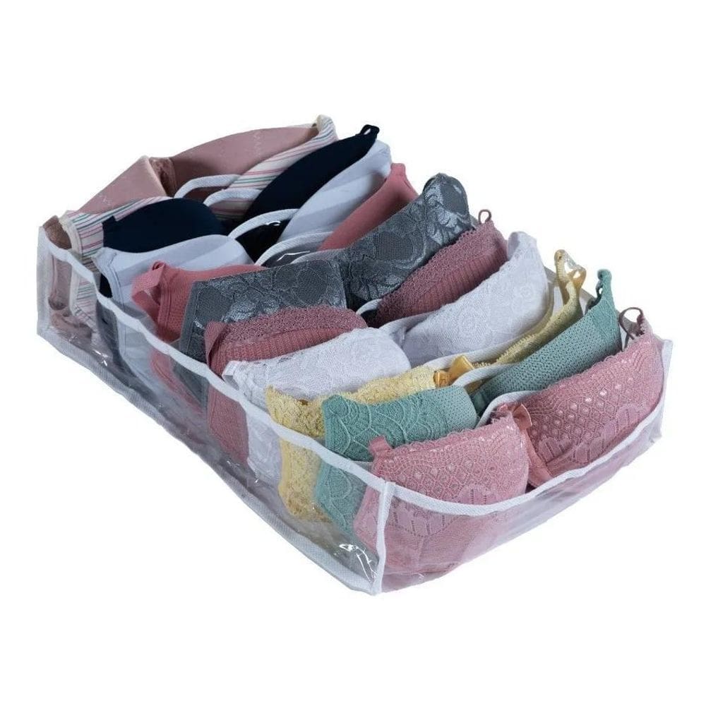 Colmeia Organizadora Gaveta Roupa G 40X30X10 Sutiã Cor Trans