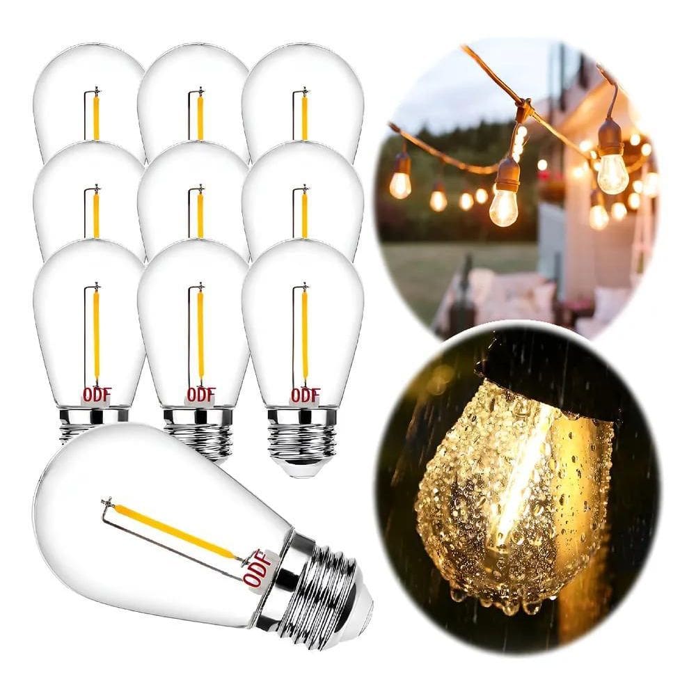 Kit 10 Lâmpada Inquebrável Led Prova Água Filamento Boli 110