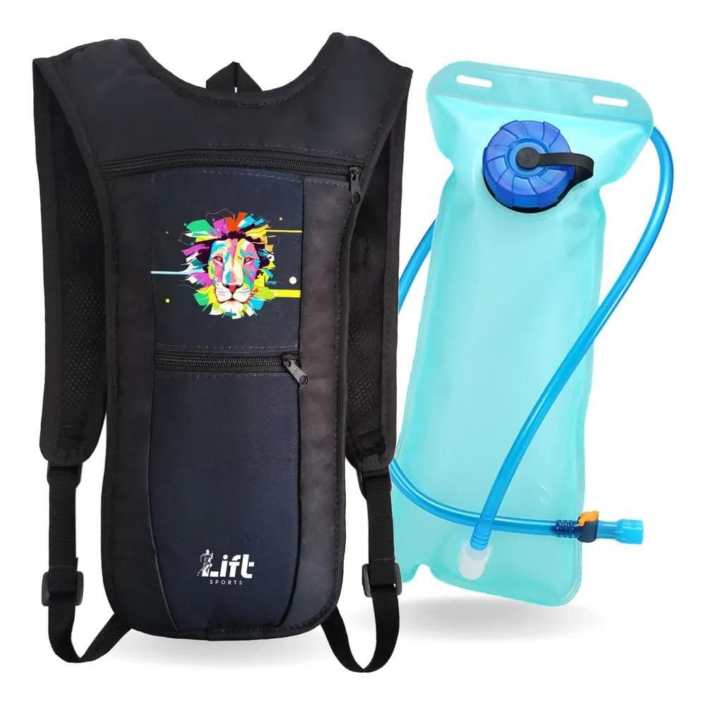 Mochila De Hidratação Bolsa Ciclismo Térmi Preta Leão Colori