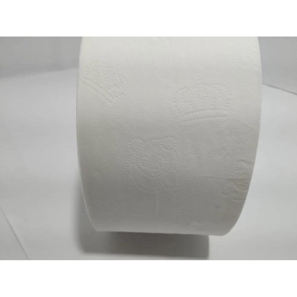 3X Papel Higiênico Rolão Folha Dupla 8 Rolos 10Cmx180 Metros