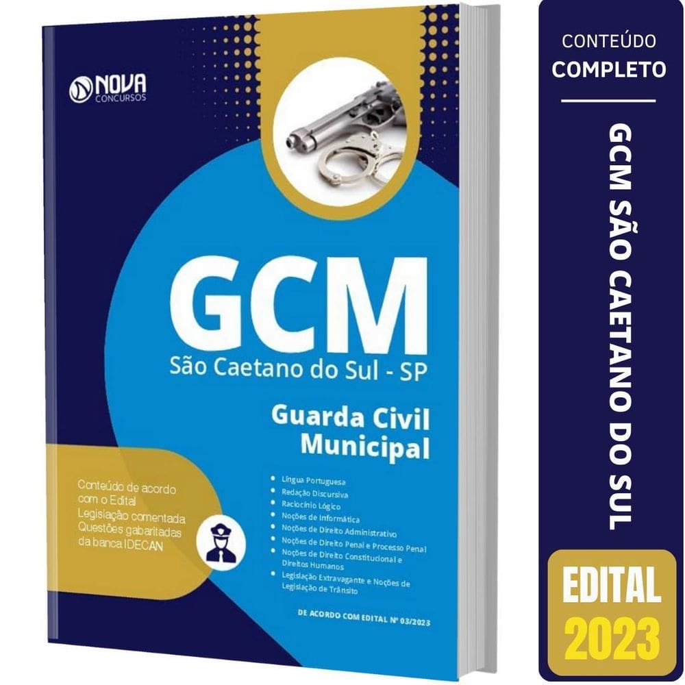 Apostila Gcm São Caetano Do Sul Sp 2023 Guarda Civil