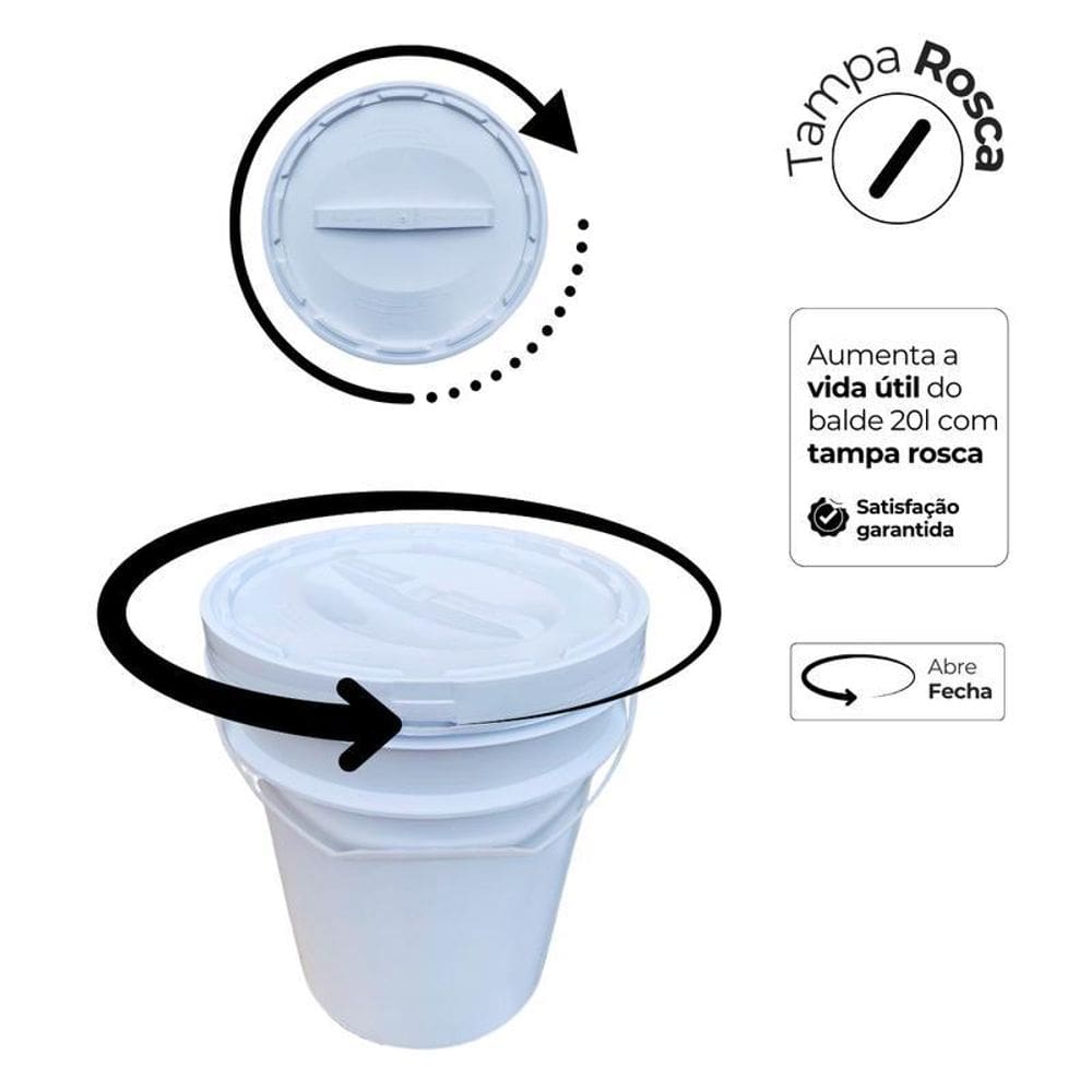 Balde 20 Litros Para Quarto De Bebe Atóxico