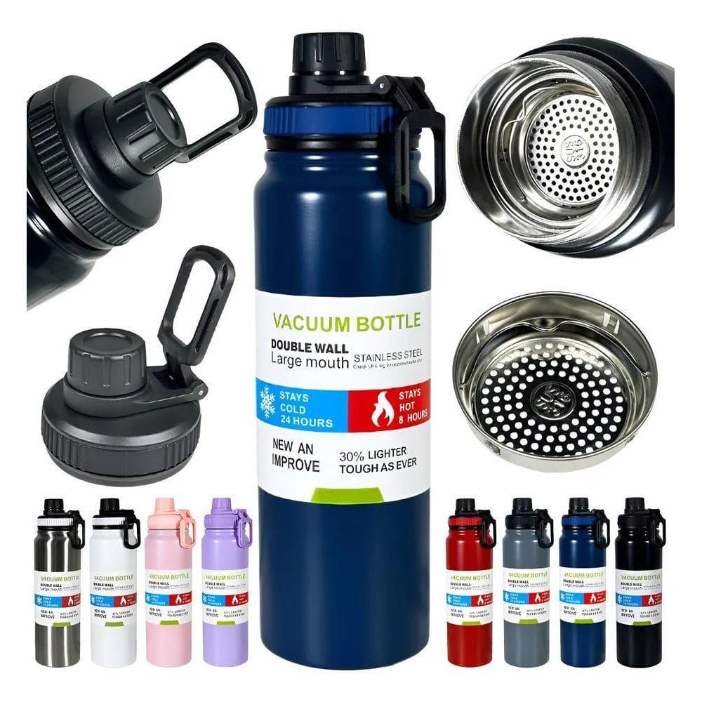 Garrafa Térmica 800Ml Frio Com Isolamento Garrafinha Trei Az