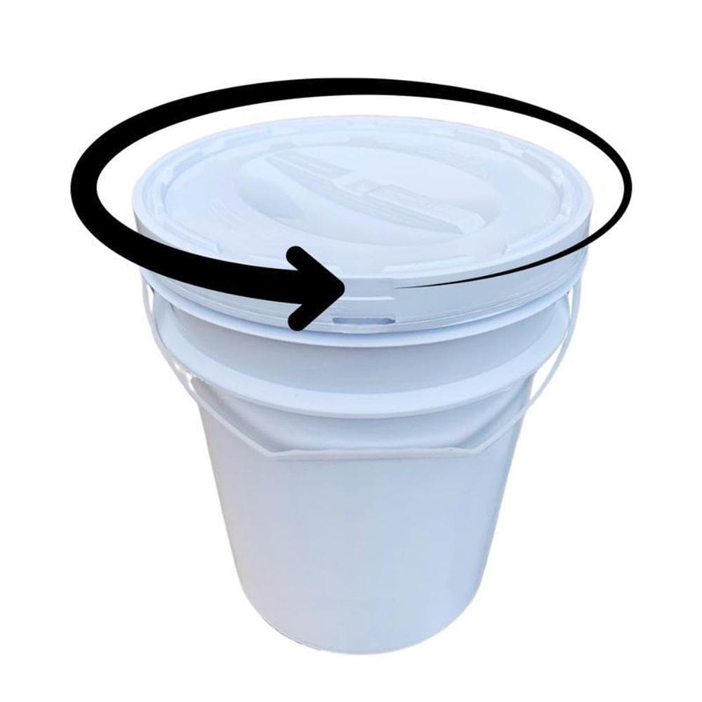 Balde Plástico 20 L Tampa Rosca Para Agua
