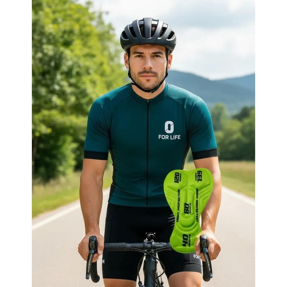 Bermuda Ciclismo Uv Com Bolsos Forro D120 Gel Profis Preto G