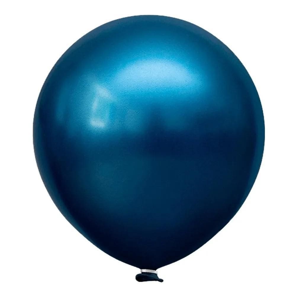 Balão Bexiga Metalizado 16 Polegadas - Gigante Azul Meia Noi