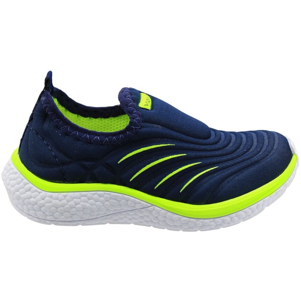 Tênis Infantil Via Vip Slip-On Confortável Ondulado Menino